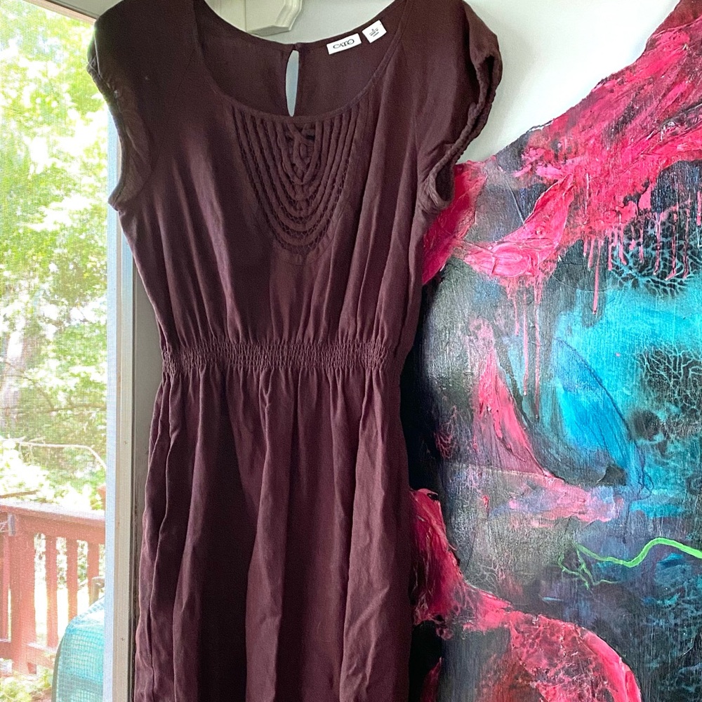 Cato Dress Brown 8 Boho